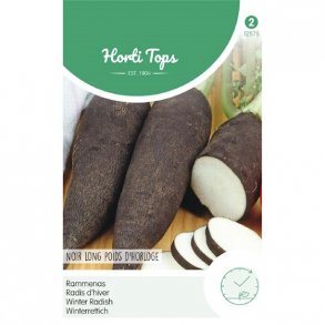 Raphanus sativus Noir long poids dhorloge