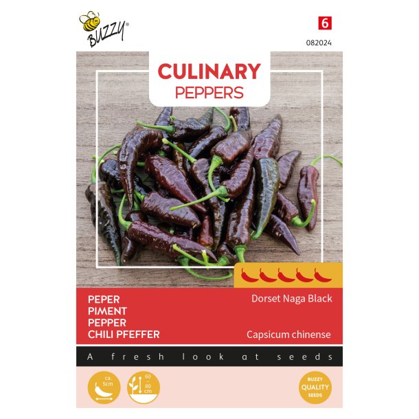 Capsicun chinense Dorset Naga Black
